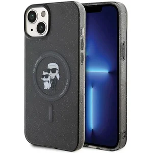 IPHONE 15 KARL LAGERFELD IML GLITTER KARL & CHOUPETTE MAGSAFE CASE - B...