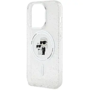iPhone 15 Pro Backcase hoesje - Karl Lagerfeld - Effen Transparant - T... pas cher