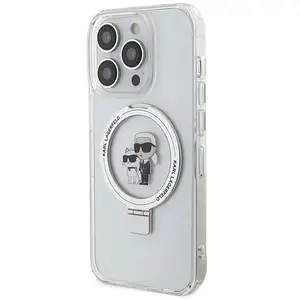 Karl Lagerfeld Coque De Téléphone Klhmp13xhmrskch Iphone 13 Pro Max 6.7 Bia y Ring Stand Karl&choupettte