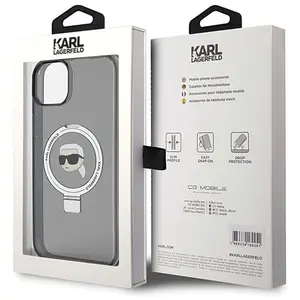 Comparateur de prix : Karl Lagerfeld Coque De Téléphone Klhmp15shmrskhk Iphone 151413 6.1 Ring Stand Karl Head