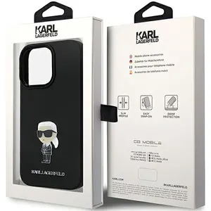 Karl - Lagerfeld - KLHCP14LSMHKNPK hoesje voor iPhone - 14 - Pro - zwa... pas cher