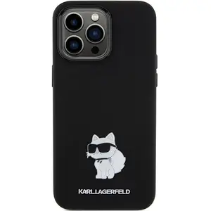 Karl - Lagerfeld - Siliconen Choupette Metal Pin hoesje voor iPhone - ... pas cher