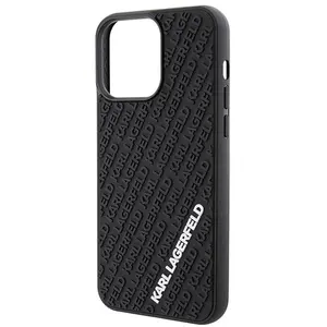 iPhone 15 Pro Max Backcase hoesje - Karl Lagerfeld - Effen Zwart - TPU... pas cher
