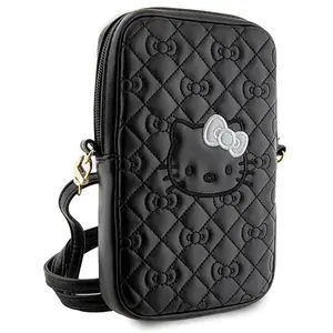 Hello Kitty Quilted Bows Heuptas met Riem (Scherm tot 7 Inch) - ZwartVendu pargalaxus
