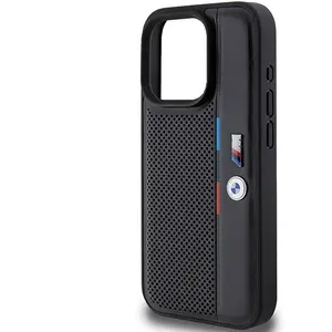 Comparateur de prix : BMW M Perforated Tricolor Line Back Case - Geschikt voor Apple iPhone 15 Pro (6.1") - Zwart