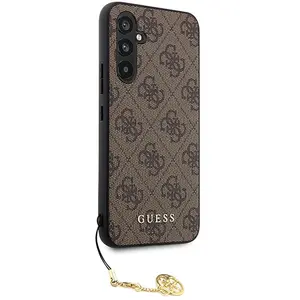 Guess Charm geschikt voor Samsung Galaxy S23 FE hoesje - Bruin pas cher
