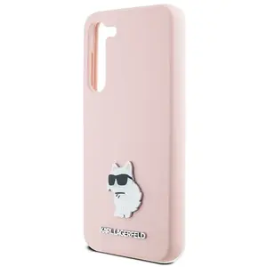 Karl - Lagerfeld - Siliconen Choupette Metalen Pin hoesje voor Samsung... pas cher