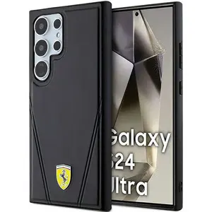 Ferrari Coque De Téléphone Fehms24lp3bak S24 Ultra S928 Hot Stamp V Lines pas cher