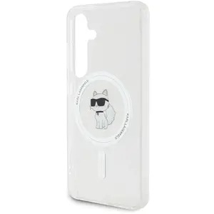 Karl Lagerfeld KLHMS24SHFCCNOT S24 S921 prze roczysty/transparent hardcase IML Choupette MagSafe (Samsung Galaxy S24), Coque pour téléphone portable, Transparent pas cher