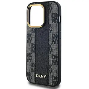 DKNY Leren MagSafe-hoesje met geruit monopatroon voor iPhone 13 Pro / ... pas cher