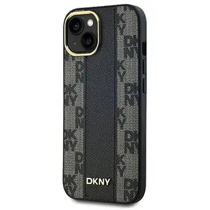 DKNY Leren MagSafe-hoesje met geruit monopatroon voor iPhone 14/15/13 ... pas cher