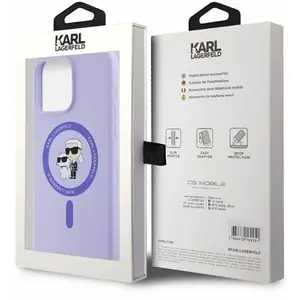 Karl Lagerfeld iPhone 15 Pro Max Backcover hoesje Magsafe - KC head Ri... pas cher