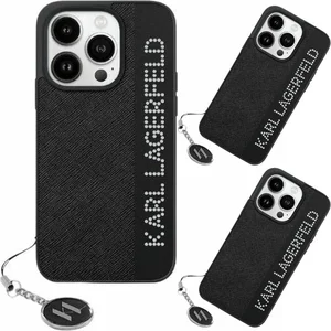 Karl Lagerfeld Klhcp15lpsakdgck Iphone 15 Pro 6.1 Saffiano Rhinestones... pas cher
