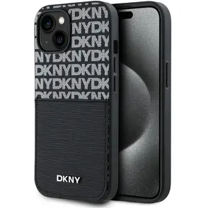 DKNY, Backcover Geschikt voor Apple iPhone 15 met kaarthoesje, Zwart pas cher
