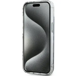 DKNY - IML - geruit monopatroon hoesje voor iPhone - 15 - Plus / 14 - Plus - zwart pas cher