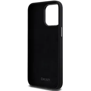 DKNY Liquid Silicone Metal Logo - Coque pour iPhone 15 Pro Max (noir) pas cher