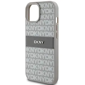 Dkny Coque De Téléphone Dkhcp15mprthsle Iphone 15 Plus14 Plus 6.7 Bezowy Leather Mono Stripe pas cher