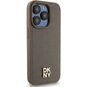 Dkny Coque De Téléphone Dkhmp15xpshrpsw Iphone 15 Pro Max 6.7 Leather Pattern pas cher