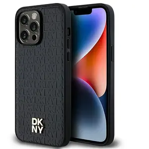 Dkny Coque De Téléphone Dkhmp13xpshrpsk Iphone 13 Pro Max 6.7 Leather Pattern pas cher