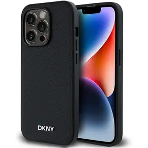 Dkny Coque De Téléphone Pu Leather Metal Logo Magsafe Iphone 14 Pro pas cher