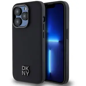 Dkny Coque De Téléphone Pu Leather Stack Logo Magsafe Iphone 15 Pro pas cher