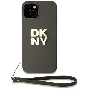 Dkny Coque De Téléphone Pu Leather Stack Logo Wrist Strap Iphone 14 pas cher