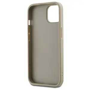 DKNY Polsband Stock Logo hoesje voor iPhone 15 Plus - beige pas cher