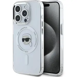 Karl Lagerfeld Coque De Téléphone Iml Karl Head Metal Frame Magsafe Ip... pas cher