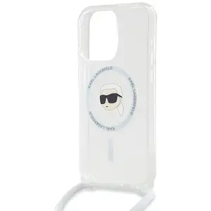 Karl Lagerfeld Coque De Téléphone Klhmp15lhckhnt Iphone 15 Pro 6.1 Crossbody Iml Karl Head pas cher