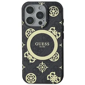 GUESS, Backcover Geschikt voor Apple iPhone 16 Pro met pioenroosmotief... pas cher