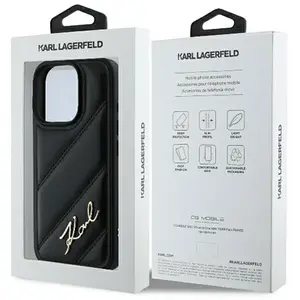 Comparateur de prix : Karl Lagerfeld Backcase hoesje geschikt voor iPhone 16 Pro Max - Effen...
