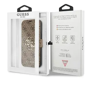 Comparateur de prix : Bookcase hoesje geschikt voor iPhone 13 Pro Max - Guess - Effen Bruin ...