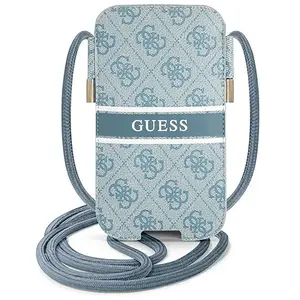 Guess 4G Printed Stripe Pouch - Sac Smartphone L (Bleu) - 366633903173... pas cher