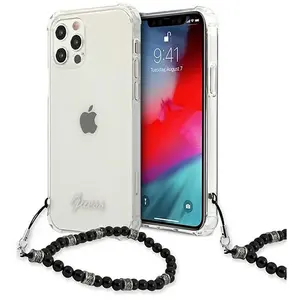 Guess Coque De Téléphone Guhcp12lkpsbk Iphone 12 Pro Max 6.7 Pearl pas cher