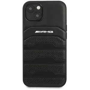 Comparateur de prix : AMG iPhone 13 Mini Backcase hoesje - Mercedes-Benz - Effen Zwart - Leer