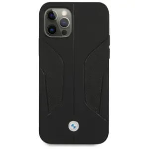 iPhone 12 & 12 Pro | Coque BMW avec Côtés Perforés en Cuir Véritable pas cher