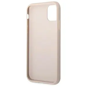 Guess 4G Metal Gold Logo - Coque pour iPhone 11 (rose) - 3666339016241 pas cher