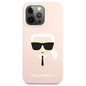 Karl Lagerfeld Silicone Karl iPhone 13 Pro hoesje Roze pas cher