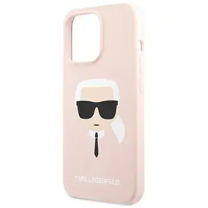 Karl Lagerfeld Silicone Karl iPhone 13 Pro Max hoesje Roze pas cher