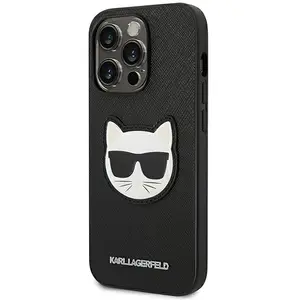 Karl Lagerfeld KLHCP14LSAPCHK Coque rigide pour iPhone 14 Pro 6,1" Noi... pas cher