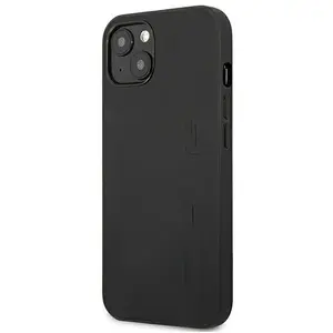Sourcing iPhone 14 Backcase hoesje - Mercedes-Benz - Effen Zwart - Leer pas cher