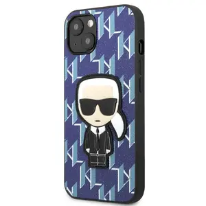 Karl Lagerfeld Coque De Téléphone Klhcp13spmnikbl Iphone 13 Mini 5.4 Monogram Ikonik Patch pas cher