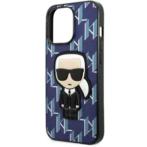 Karl Lagerfeld Coque De Téléphone Klhcp13xpmnikbl Iphone 13 Pro Max 6.7 Monogram Ikonik Patch pas cher