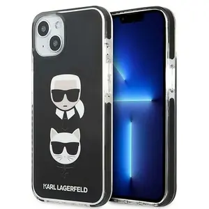 KARL LAGERFELD KLHCP13MTPE2TK Coque rigide pour iPhone 13 6,1" Noir/no... pas cher