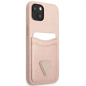Guess Coque De Téléphone Guhcp13spsatpp Iphone 13 Mini 5.4 Saffianotriangle Cardslot pas cher