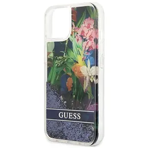 Guess Coque De Téléphone Guhcp13slflsb Iphone 13 Mini 5.4 Flower Liquid pas cher