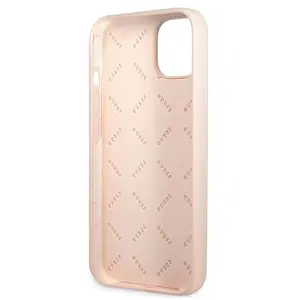 CG MOBILE Guess GUHCP13MSLTGP Coque rigide en silicone pour iPhone 13 6,1" Rose/rose pas cher