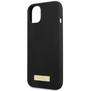 CG MOBILE Guess GUHMP13SSPLK Coque rigide en silicone pour iPhone 13 Mini 5,4" Noir/noir pas cher