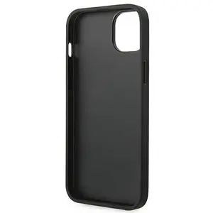 iPhone 14 Plus Backcase hoesje - Ferrari - Effen Zwart - Leer pas cher