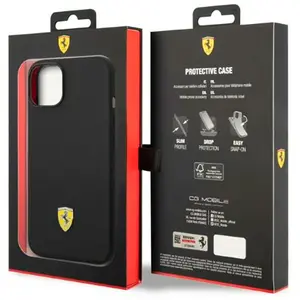 Ferrari Silicone Back Case met MagSafe Functie voor Apple iPhone 14 Pl... pas cher